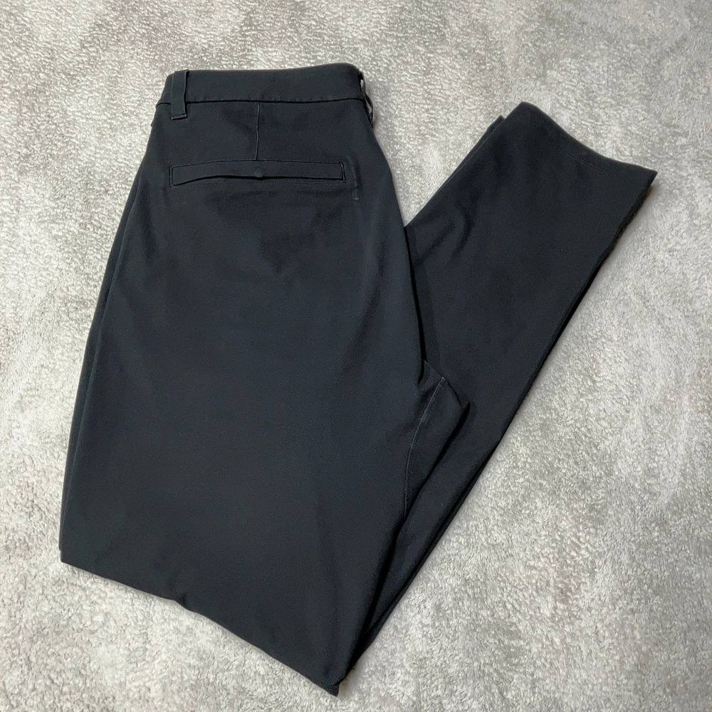 Lululemon Commission Slim Fit Pants Black Warpstreme Golf LM5AF2S Mens 31x32